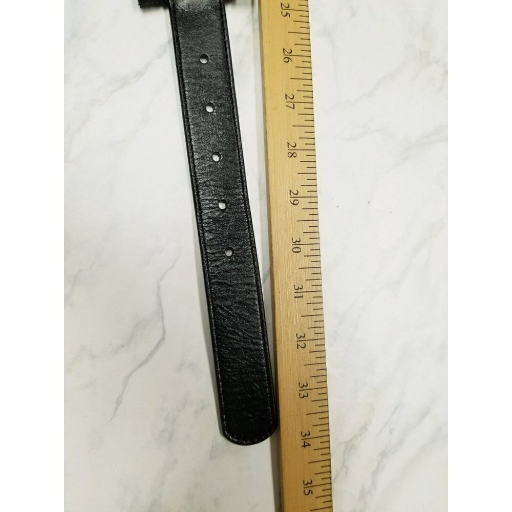 Hobo International Black Leather Belt ruffles size Medium - Picture 13 of 16